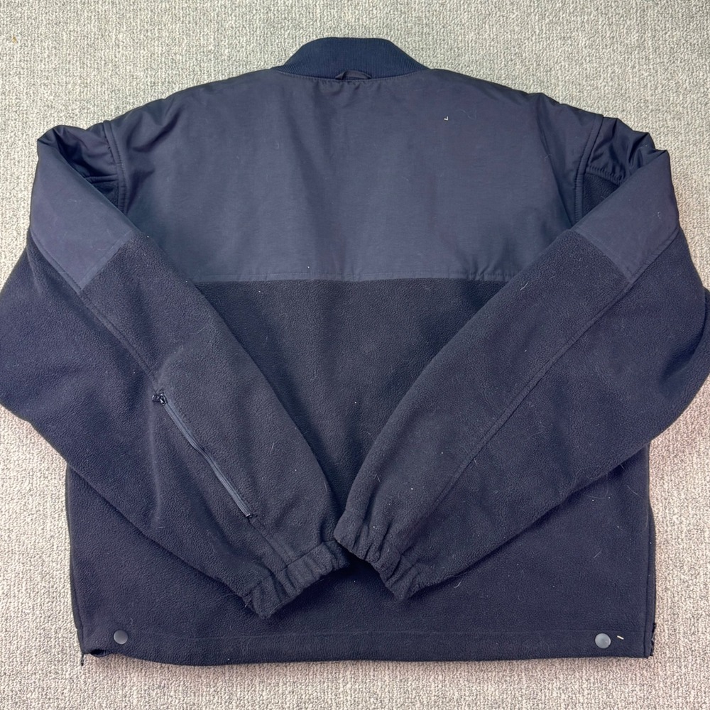 5.11 Tactical Series Fleece Lined Bomber Jacket Black Nylon Shell Size L - Picture 2 of 7